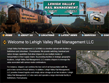 Tablet Screenshot of lehighvalleyrailmanagementllc.com